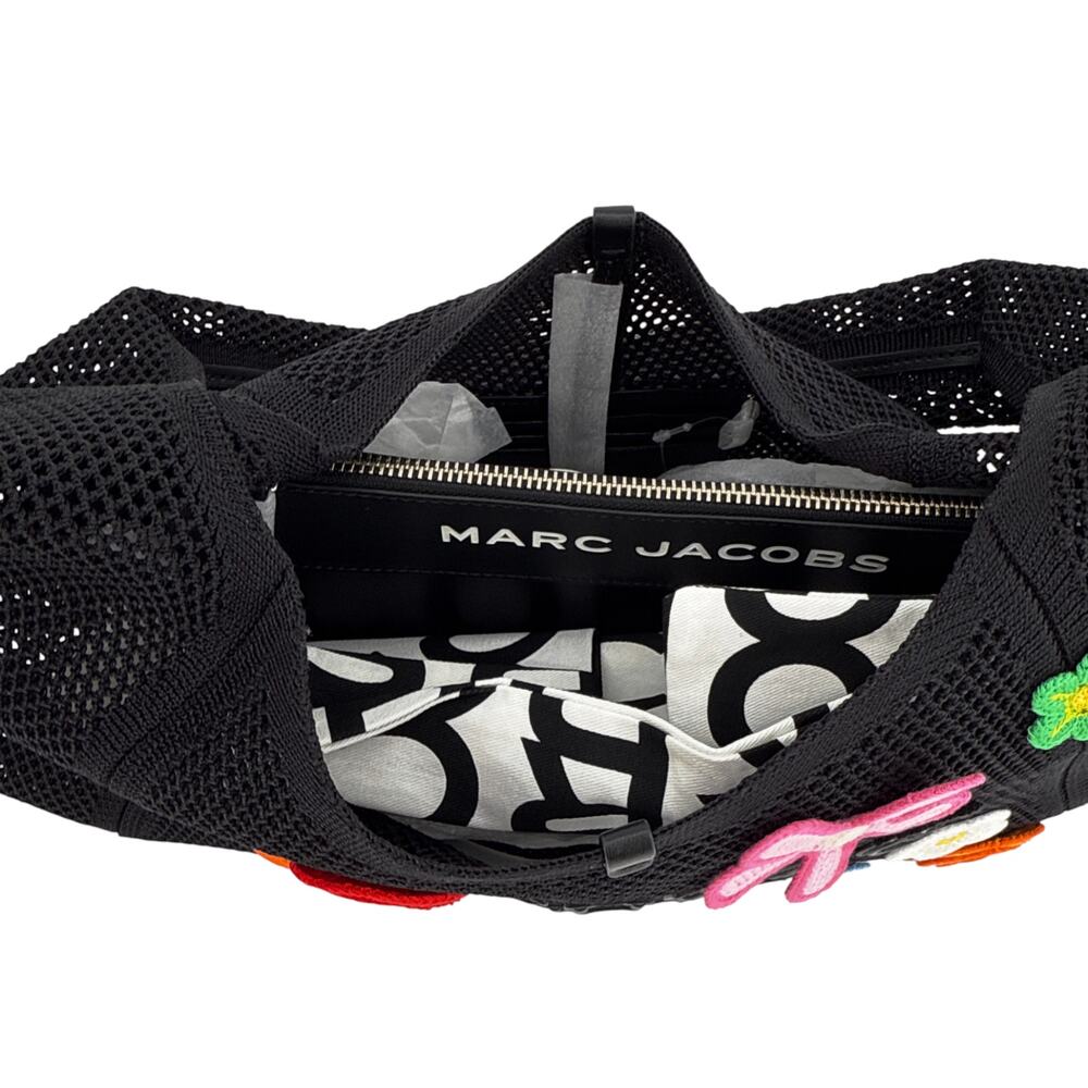 MARC JACOBS The Daisy Crochet Sack Bag in Black - Picture 9 of 12